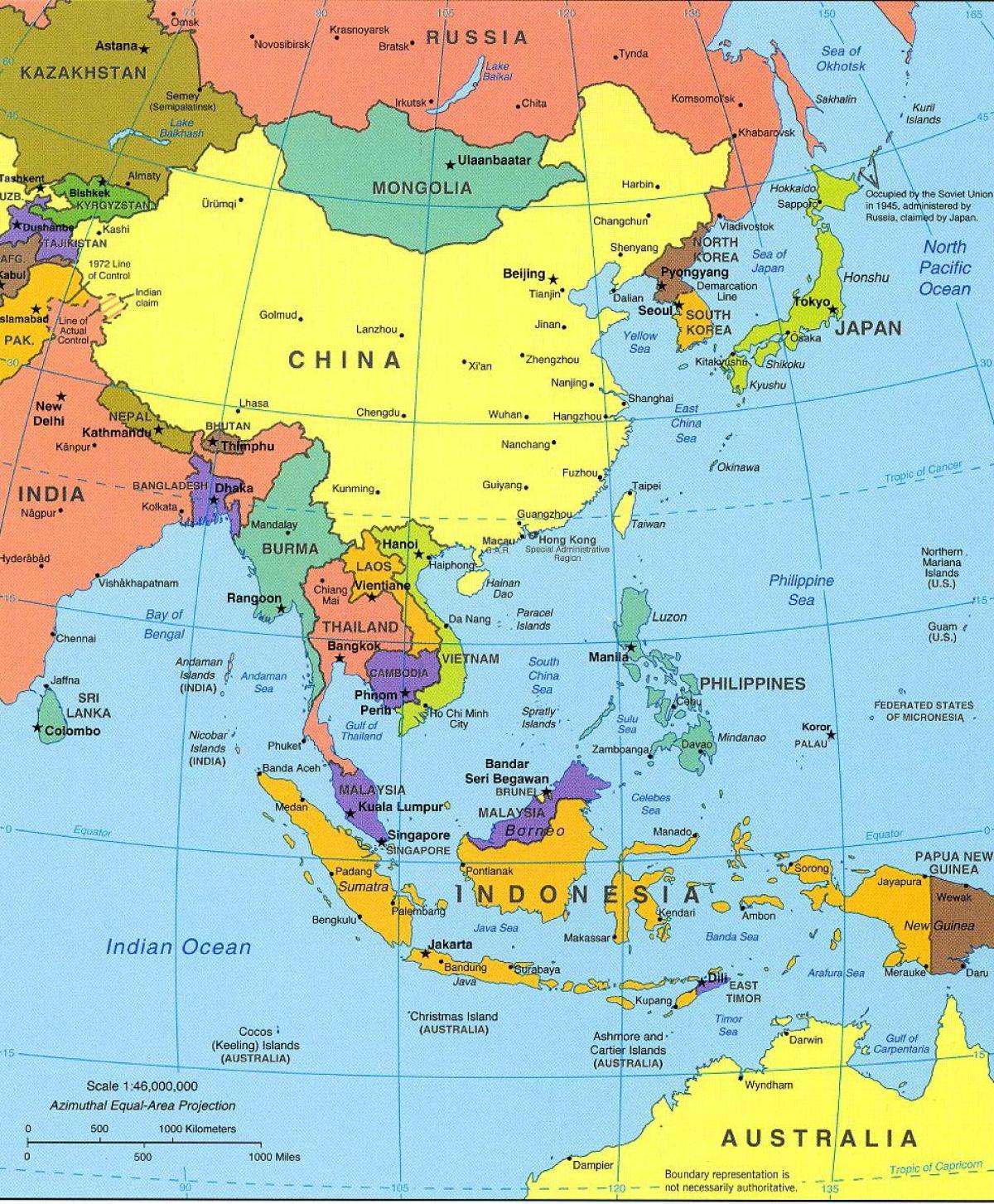 Taipei placering på verdenskortet