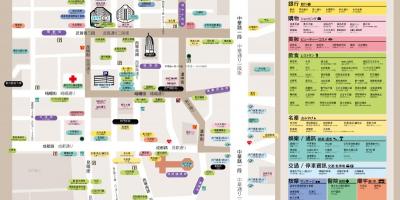 Ximending shopping district kort