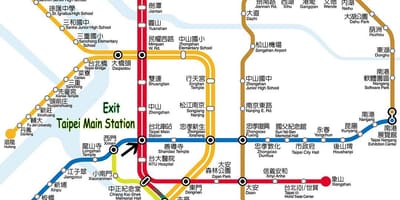Taipei main station mall kort