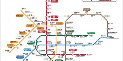Kort over Taipei nat markeder