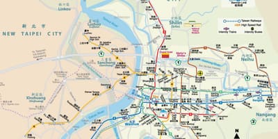 Taipei main station kort